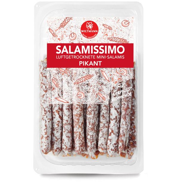 Salamissimo Luftgetrocknete Mini-Salamis Pikant